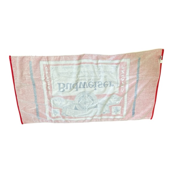 Vintage 90s Budweiser beach towel - Picture 2 of 4